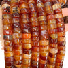 Wholesale Agate Spacer Beads For Jewelry Accessories Natural Agate Straight Cut Glossy Polishing