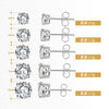 Wholesale Allmatch Geometric 925 Sterling Silver Electroplated Round Diamond Earrings
