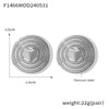 Wholesale Allmatch Heart Shape Titanium Steel Electroplated 18K Gold Earrings For Women