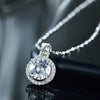 Wholesale Allmatch Sterling Silver 925 Pendant Necklace With Geometric Pattern And Microinlay Round Cross Design For Women