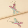 Wholesale Alloy Acrylic Fruit Leaves Pendant Women's Ear Jewelry With 14K Gold Ear Needle And Electroplating Design