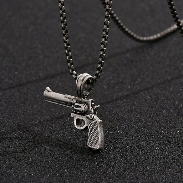 Wholesale Alloy Ak47 Gun Pendant Necklace Electroplated Unisex Fashion Jewelry
