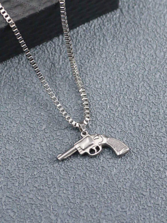 Wholesale Alloy Ak47 Gun Pendant Necklace Electroplated Unisex Fashion Jewelry