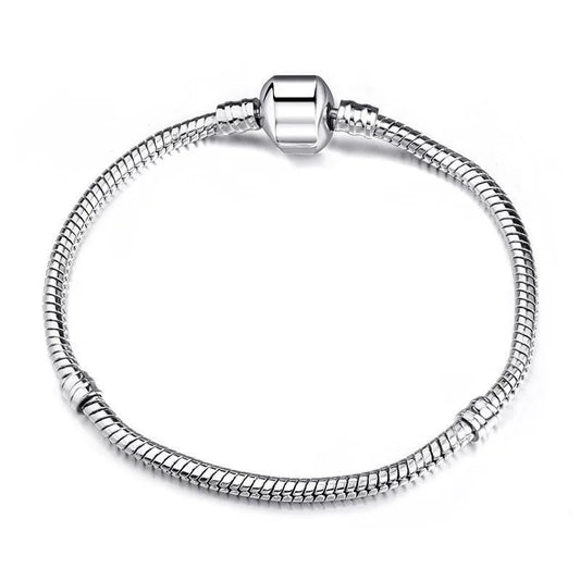 Wholesale Alloy And Copper Bracelet Accessories Snake Bone Chain Electroplated Geometric Style