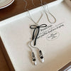 Wholesale Alloy And Resin Heart And Geometric Style Necklace Set With Diamonds For Women