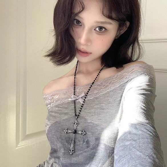Wholesale Alloy And Resin Heart And Geometric Style Necklace Set With Diamonds For Women