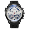 Wholesale Alloy And Silicone Men's Business Style Round Dial Quartz Watch With Sapphire Crystal Glass Mirror And Stainless Steel Doublesided Press Buckle