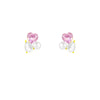 Wholesale Alloy And 925 Silver Women's Earrings Set With Pearls Sweet Style Heart Animals Zodiac Pattern