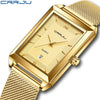 Wholesale Alloy And Stainless Steel Casual Business Fashion Men's Rectangular Dial Watch