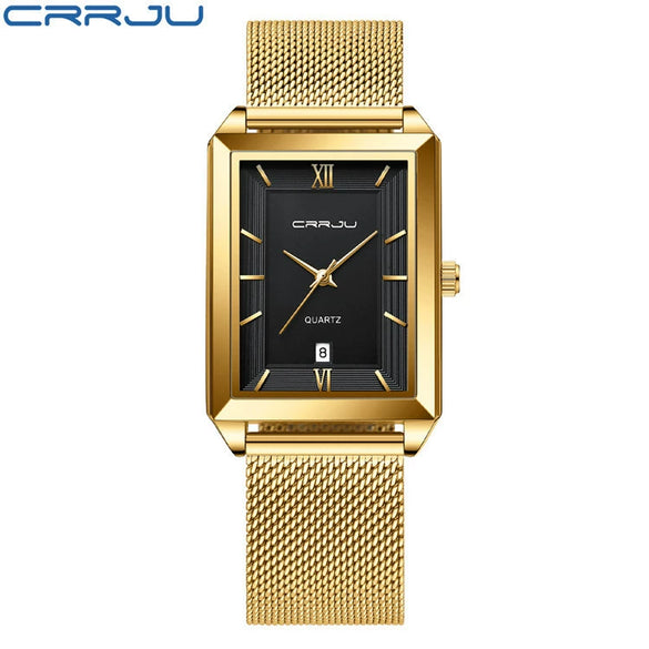 Wholesale Alloy And Stainless Steel Casual Business Fashion Men's Rectangular Dial Watch