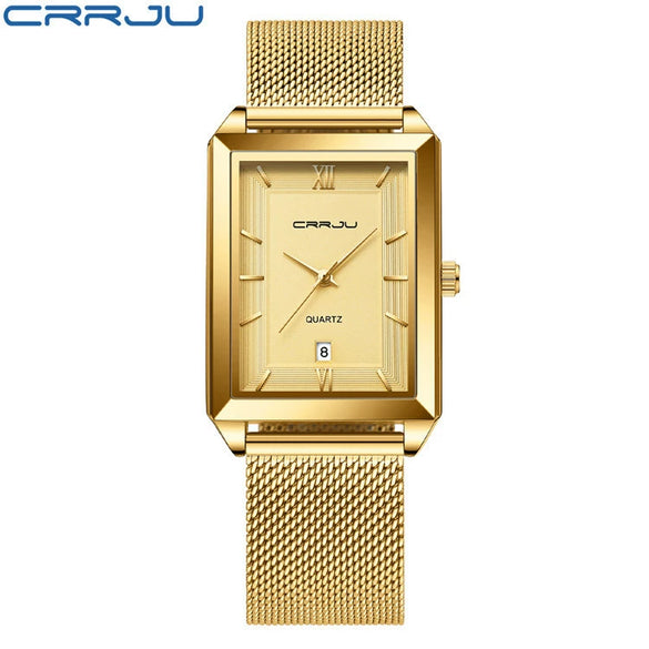Wholesale Alloy And Stainless Steel Casual Business Fashion Men's Rectangular Dial Watch