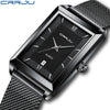 Wholesale Alloy And Stainless Steel Casual Business Fashion Men's Rectangular Dial Watch