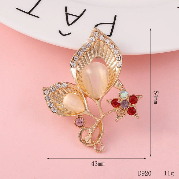 Wholesale Alloy Animal And Flower Mobile Phone Shell And Clothing Jewelry Accessories With Electroplating