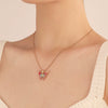 Wholesale Alloy Animal And Zodiac Pattern Butterfly Pendant Necklace With Snake Bone Chain And Electroplating