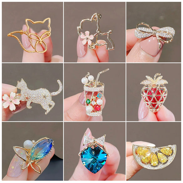 Wholesale Alloy Animal Antilight Electroplated Brooch For Women Fashion Jewelry