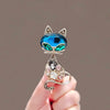 Wholesale Alloy Animal Cat Electroplated Women's Brooch