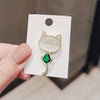 Wholesale Alloy Animal Kitten Brooch With Electroplating For Women
