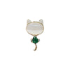 Wholesale Alloy Animal Kitten Brooch With Electroplating For Women
