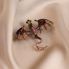 Wholesale Alloy Animal Pattern Retro Brooch With Electroplating For Ladies