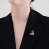 Wholesale Alloy Animal Shaped Electroplated Bird Brooch For Women Retro Creative Accessories
