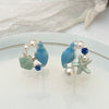Wholesale Alloy Animal Zodiac Electroplated Women's Earrings In Ocean Summer Beach Style