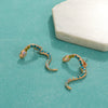 Wholesale Alloy Animal Zodiac Snake Electroplated Piercing Earrings For Women