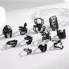 Wholesale Alloy Animals Zodiac Electroplated Ring With Snake Skull Spider Mask Design