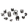 Wholesale Alloy Animals Zodiac Electroplated Ring With Snake Skull Spider Mask Design