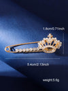 Wholesale Alloy Antilight Brooch Buckle Pin For Women With Zodiac Sign Animal Crown Flower Bow Leaf Geometric Patterns Electroplated