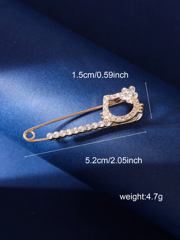 Wholesale Alloy Antilight Brooch Buckle Pin For Women With Zodiac Sign Animal Crown Flower Bow Leaf Geometric Patterns Electroplated