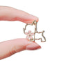 Wholesale Alloy Antilight Women's Cute Animal Kitten Cherry Blossom Brooch Electroplated