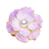 Wholesale Alloy Artificial Gemstones And Semiprecious Stones Inlaid Women's Pearl Flower Brooch