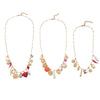 Wholesale Alloy Bamboo Chain Women's Fashion Geometric Star Multilayer Necklace With Electroplating Love Bird Charm