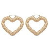 Wholesale Alloy Bamboo Geometric Pattern Electroplated Punk Hiphop Women's Earrings