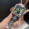 Wholesale Alloy Band Square Casual Watch With Stainless Steel Buckle