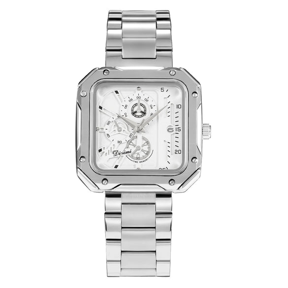 Wholesale Alloy Band Square Casual Watch With Stainless Steel Buckle
