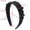 Wholesale Alloy Baroque Geometric Rhinestone Diamond Headband For Women Hair Accessories