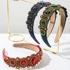 Wholesale Alloy Baroque Geometric Rhinestone Diamond Headband For Women Hair Accessories