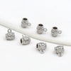 Wholesale Alloy Beaded Accessories For Bracelet Necklace Pendant Electroplated Versatile Minimalist Style