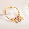 Wholesale Alloy Beaded Bracelet With Heart Pattern And Owl Pendant For Women