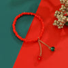 Wholesale Alloy Beaded Bracelet With Snowflake Bell Electroplated For Holiday Fashion
