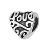 Wholesale Alloy Beaded Heart Shaped Hollow Necklace With Totem Pattern And Electroplating Treatment