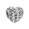 Wholesale Alloy Beaded Heart Shaped Hollow Necklace With Totem Pattern And Electroplating Treatment
