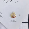 Wholesale Alloy Bear Rose Pendant Earrings Jewelry Accessories
