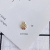Wholesale Alloy Bear Rose Pendant Earrings Jewelry Accessories