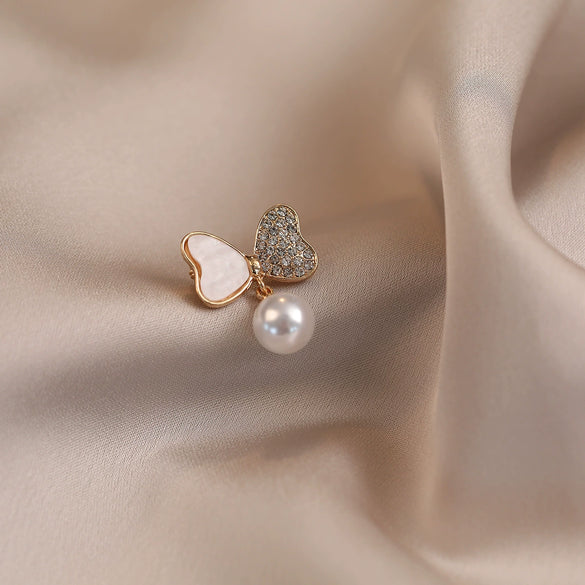 Wholesale Alloy Bow Antiexposure Brooch With Electroplating For Women Minimalist Design