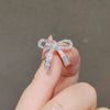 Wholesale Alloy Bow Brooch Women's Decorative Electroplated Pin For Clothes Collar
