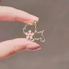 Wholesale Alloy Bow Electroplated Antirunning Light Brooch For Women
