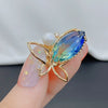 Wholesale Alloy Bow Electroplated Antirunning Light Brooch For Women
