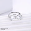 Wholesale Alloy Bow Shaped Opening Adjustable Ring And Bracelet With Electroplating For Women
